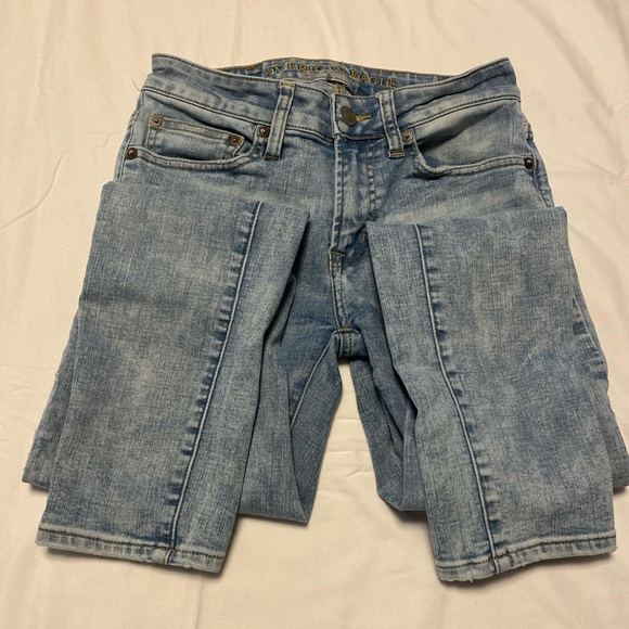 American Eagle | Skinny Distress Washed Jean Pants - W 26 - Picture 2 of 10